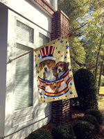 Beagle USA Flag Canvas House Size PPP3017CHF - Precious Pet Paintings