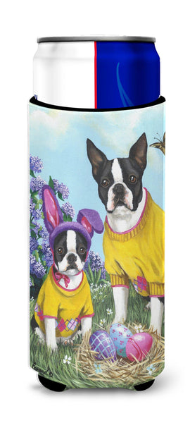 Buy this Boston Terrier Easter Bunny Ultra Hugger for slim cans PPP3037MUK