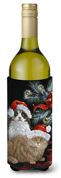 Buy this Cat Kitty Glitter Christmas Wine Bottle Hugger PPP3062LITERK