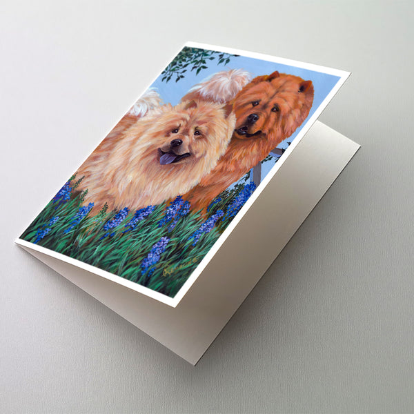 Buy this Chow Chow Meadow Greeting Cards and Envelopes Pack of 8