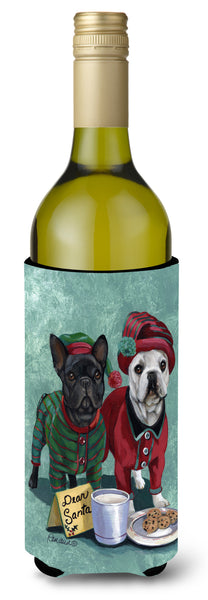 Buy this French Bulldog Christmas PJs Wine Bottle Hugger PPP3097LITERK