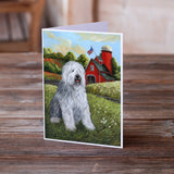 Old English Sheepdog Heaven Greeting Cards and Envelopes Pack of 8