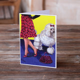 Poodle High Maintenance Greeting Cards and Envelopes Pack of 8