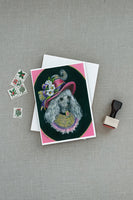 Poodle Lady Alexandria Greeting Cards and Envelopes Pack of 8