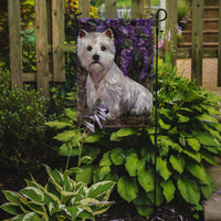 Westie Lily & Lilacs Flag Garden Size PPP3216GF