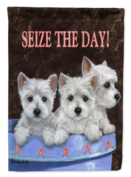 Buy this Westie Seize the Day Flag Garden Size PPP3232GF