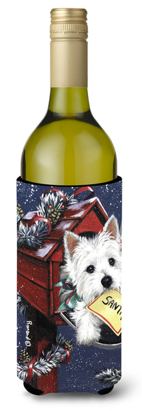Buy this Westie Zoe's Christmas List Wine Bottle Hugger PPP3237LITERK