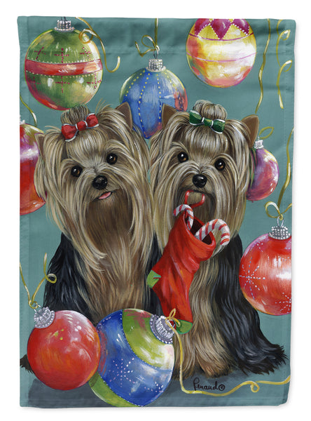 Buy this Yorkie Christmas All that Glitters Flag Canvas House Size PPP3239CHF