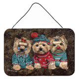 Buy this Yorkshire Terrier Yorkie Christmas Elves Wall or Door Hanging Prints PPP3291DS812