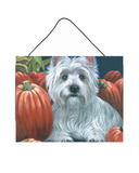 Westie Pumpkins Wall or Door Hanging Prints PPP3224DS1216