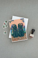 Affenpinscher Sisters Greeting Cards and Envelopes Pack of 8