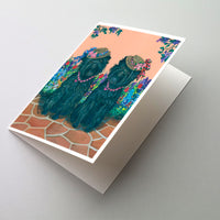Buy this Affenpinscher Sisters Greeting Cards and Envelopes Pack of 8