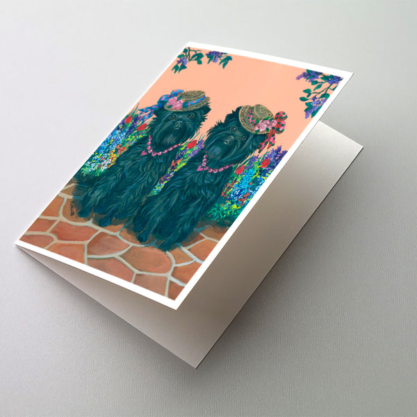 Buy this Affenpinscher Sisters Greeting Cards and Envelopes Pack of 8