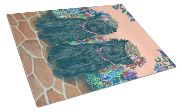 Buy this Affenpinscher Sisters Glass Cutting Board Large PPP3001LCB