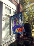Airedale Boo Hoo Halloween Flag Canvas House Size PPP3002CHF - Precious Pet Paintings