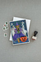 Airedale Boo Hoo Halloween Greeting Cards and Envelopes Pack of 8