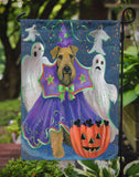Airedale Boo Hoo Halloween Flag Garden Size PPP3002GF - Precious Pet Paintings