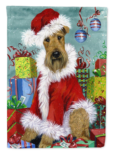 Buy this Airedale Santa Christmas Flag Canvas House Size PPP3004CHF