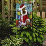 Airedale Santa Christmas Flag Garden Size PPP3004GF - Precious Pet Paintings