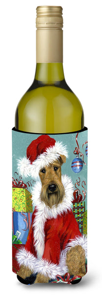 Buy this Airedale Santa Christmas Wine Bottle Hugger PPP3004LITERK