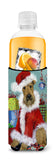 Airedale Santa Christmas Ultra Hugger for slim cans PPP3004MUK - Precious Pet Paintings