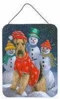 Buy this Airedale Snowpeople Christmas Wall or Door Hanging Prints PPP3005DS1216