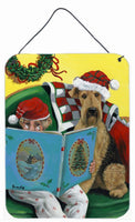 Buy this Airedale Storybook Tails Christmas Wall or Door Hanging Prints PPP3006DS1216