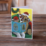 Airedale Storybook Tails Christmas Greeting Cards and Envelopes Pack of 8