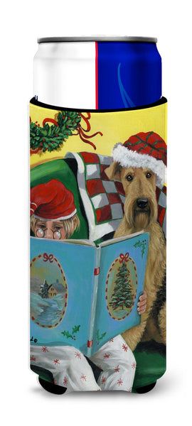 Buy this Airedale Storybook Tails Christmas Ultra Hugger for slim cans PPP3006MUK