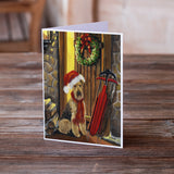 Airedale Welcome Home Christmas Greeting Cards and Envelopes Pack of 8