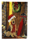 Buy this Airedale Welcome Home Christmas Flag Garden Size PPP3007GF