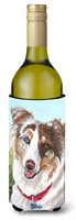 Buy this Australian Shepherd Scarlet Wine Bottle Hugger PPP3009LITERK