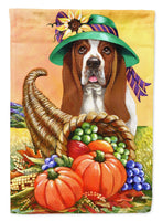 Buy this Basset Hound Autumn Flag Canvas House Size PPP3010CHF