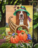 Basset Hound Autumn Flag Garden Size PPP3010GF - Precious Pet Paintings