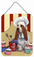 Buy this Basset Hound Cupcake Hound Wall or Door Hanging Prints PPP3011DS1216