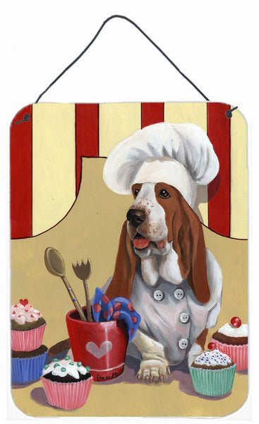 Buy this Basset Hound Cupcake Hound Wall or Door Hanging Prints PPP3011DS1216