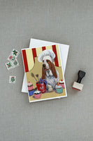 Basset Hound Cupcake Hound Greeting Cards and Envelopes Pack of 8