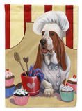 Buy this Basset Hound Cupcake Hound Flag Garden Size PPP3011GF