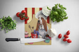 Basset Hound Cupcake Hound Glass Cutting Board Large PPP3011LCB - Precious Pet Paintings