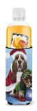 Basset Hound Santa Christmas Ultra Hugger for slim cans PPP3012MUK - Precious Pet Paintings