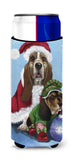 Buy this Basset Hound Santa Christmas Ultra Hugger for slim cans PPP3012MUK