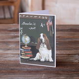 Basset Hound Teacher's Pet Greeting Cards and Envelopes Pack of 8