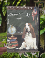 Basset Hound Teacher's Pet Flag Garden Size PPP3013GF - Precious Pet Paintings