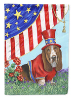 Buy this Basset Hound USA Flag Canvas House Size PPP3014CHF