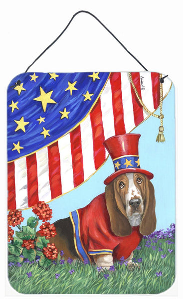 Buy this Basset Hound USA Wall or Door Hanging Prints PPP3014DS1216