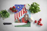 Basset Hound USA Glass Cutting Board Large PPP3014LCB - Precious Pet Paintings