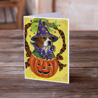 Beagle Halloweenie Greeting Cards and Envelopes Pack of 8