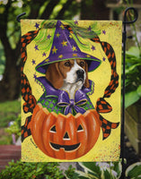 Beagle Halloweenie Flag Garden Size PPP3015GF - Precious Pet Paintings