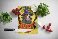 Beagle Halloweenie Glass Cutting Board Large PPP3015LCB - Precious Pet Paintings