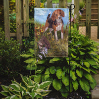 Beagle Hunter Hunted Flag Garden Size PPP3016GF - Precious Pet Paintings